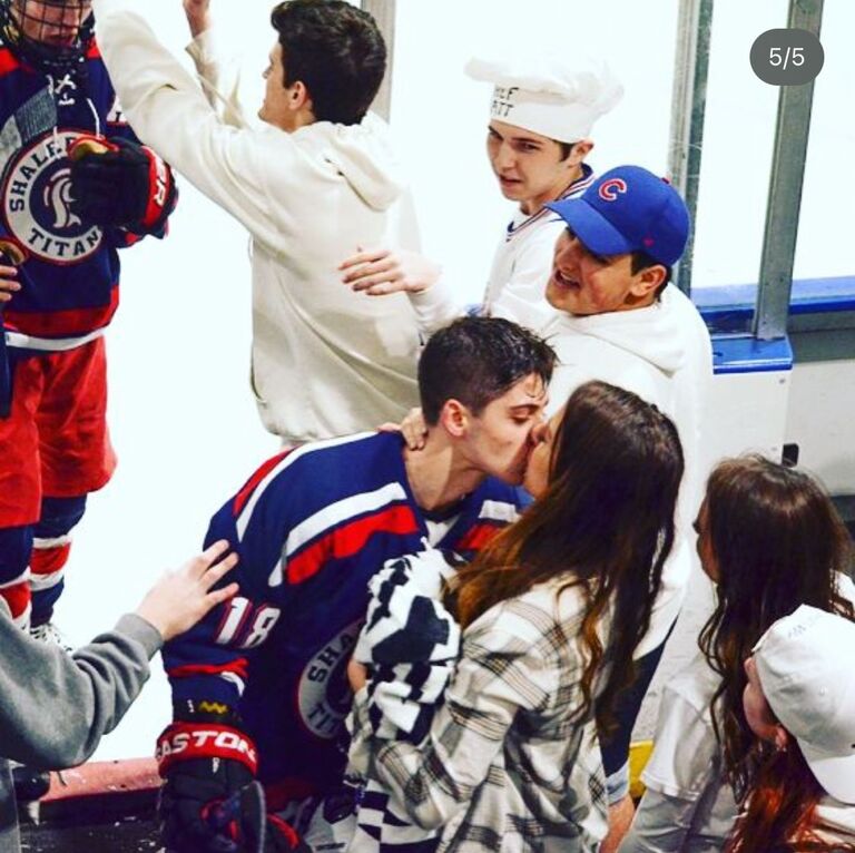 Lots of late-night hockey trips for Meg! Something both of us looked forward to. This was sometimes the only time we'd see each other during the week in high school! 