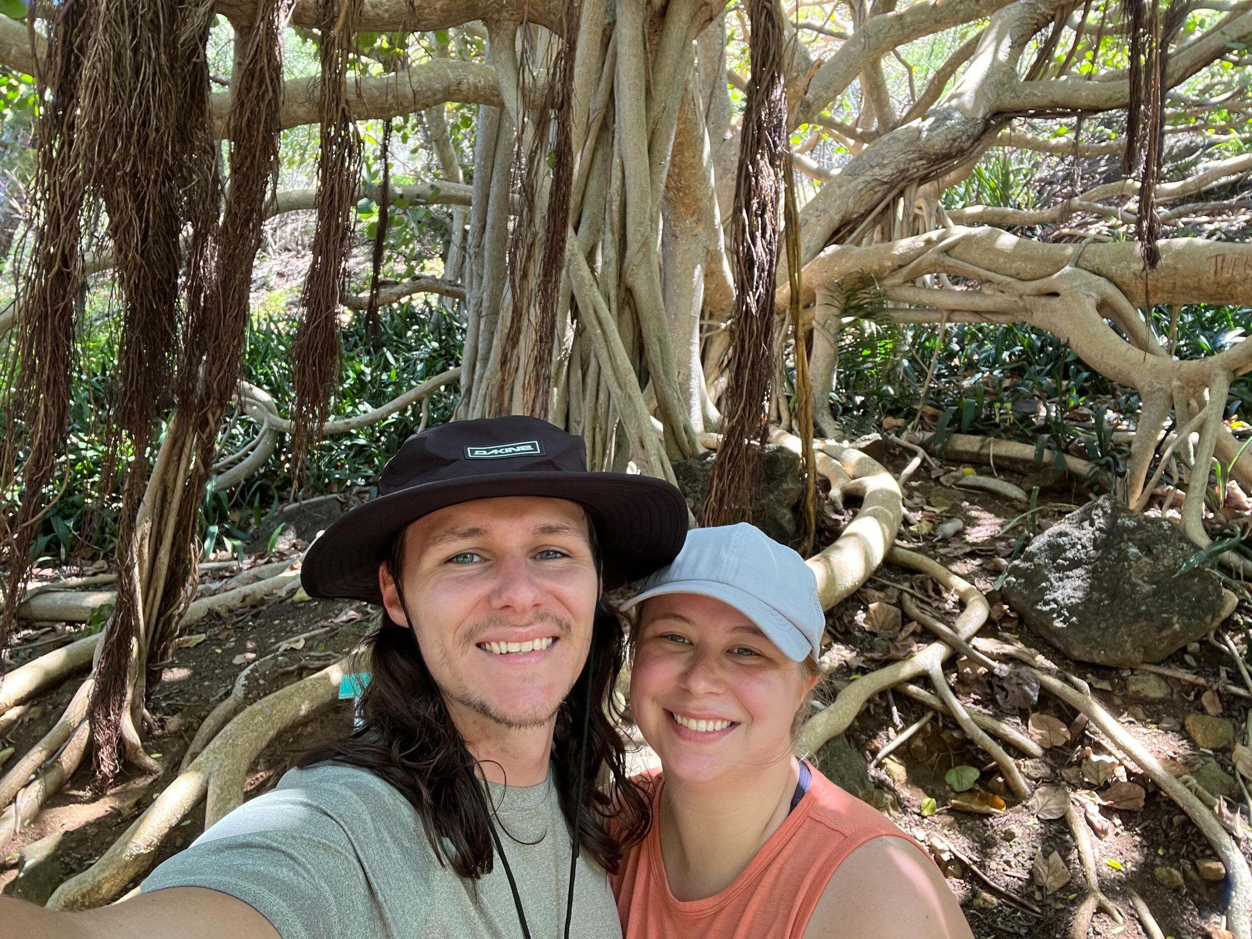 Later that week while walking around Koko Crater Botanical Garden, Tyler got down on one knee and proposed! 