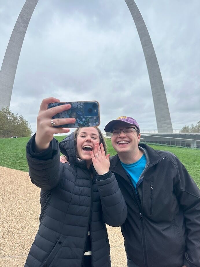 Cheers to Mary taking the selfies for a lifetime! 