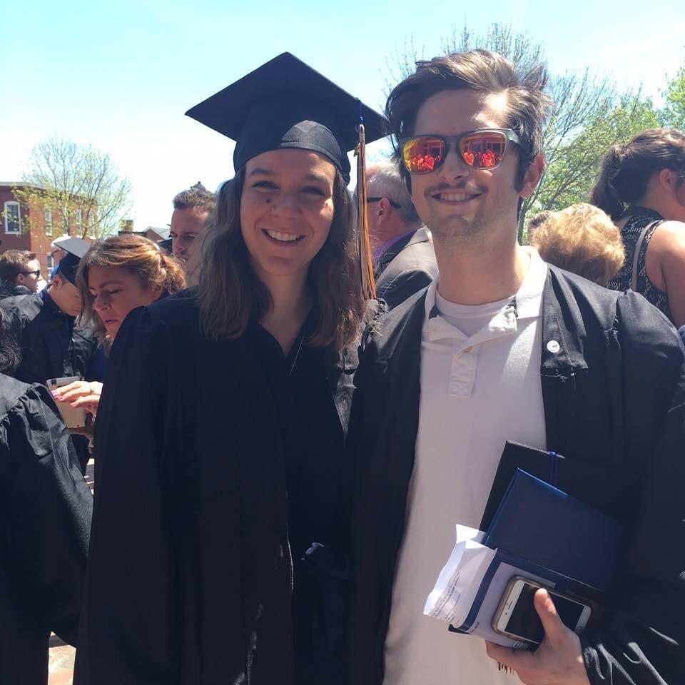 Graduated together from the University of Southern Maine