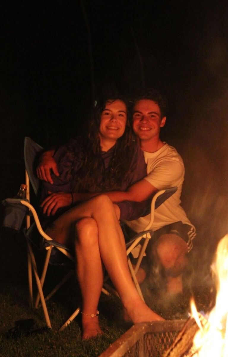 A photo taken by one of our friends while at a campfire. 