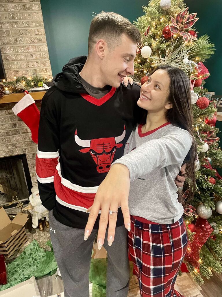 The day we got engaged.
Zion, IL
