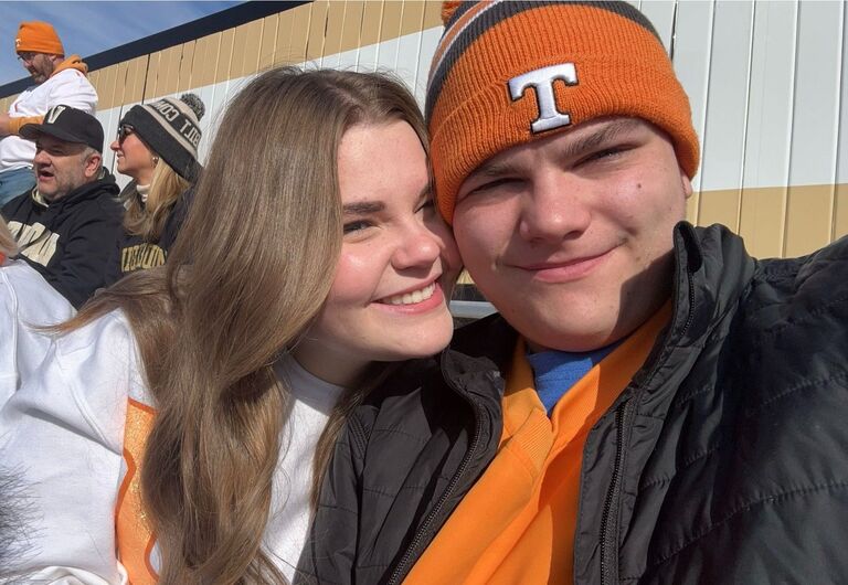 Our first Vols game together! Go big orange!