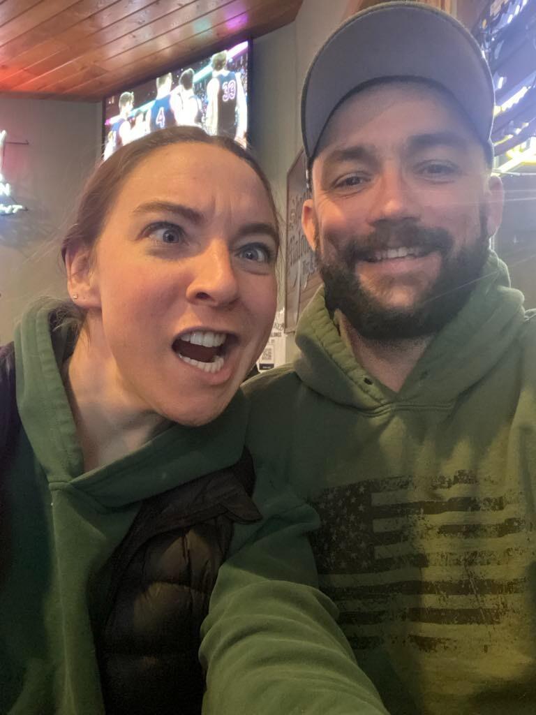First Picture as a Couple. St. Patrick's Day