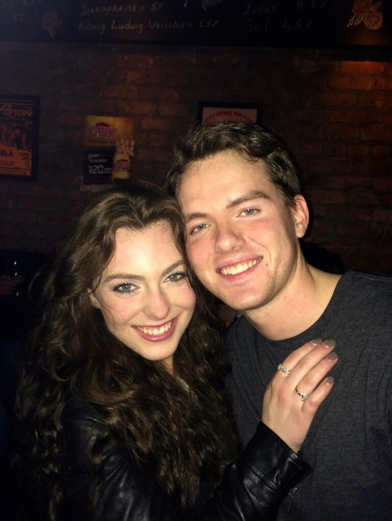 Kevin and Lindsay met in mid-March of 2015 during a study abroad trip to Ireland