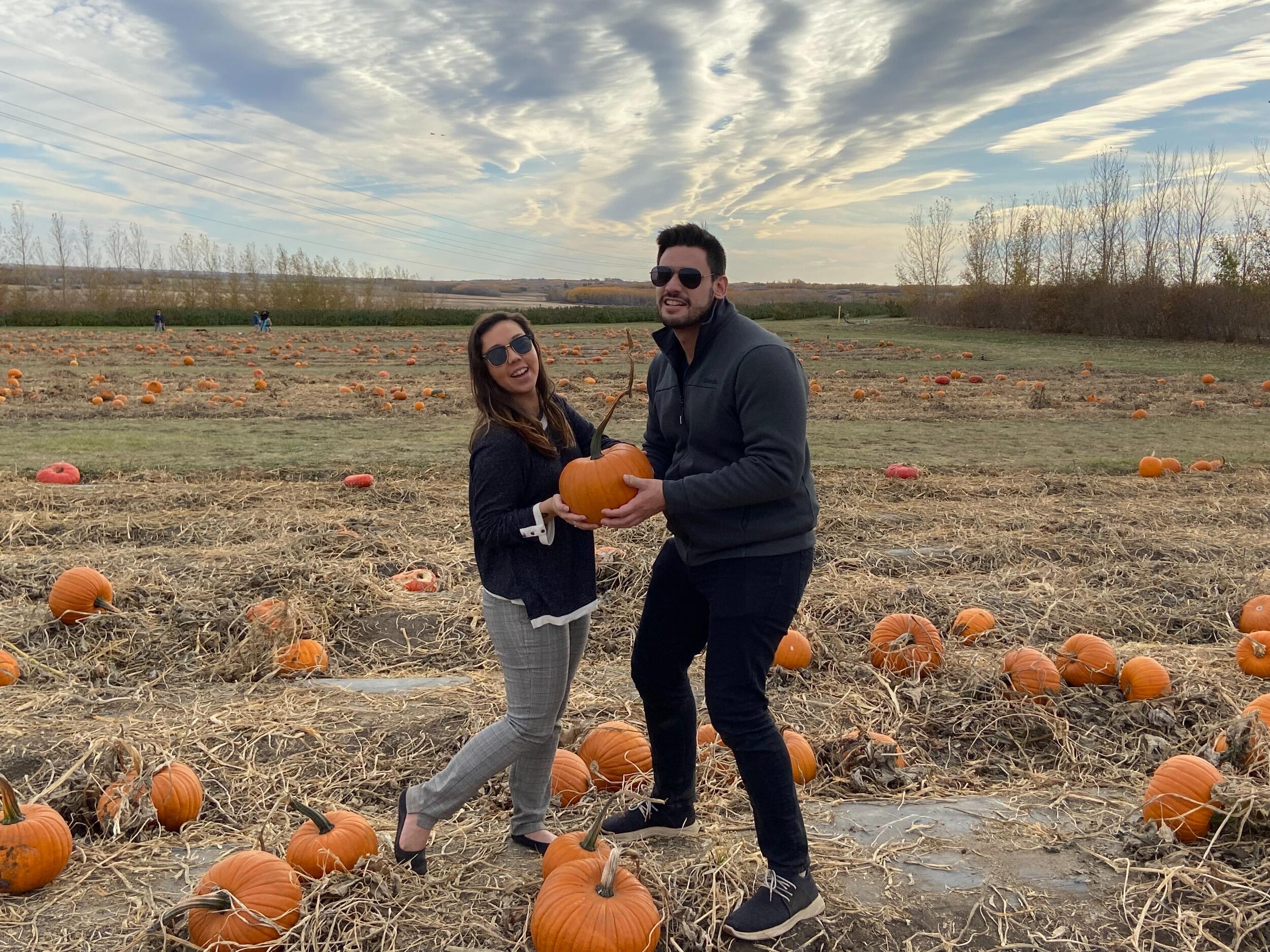 Their Thanksgiving (pumpkin) baby :P 