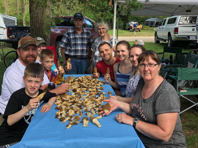 Bryan meets the family over mushroom hunting camping weekend