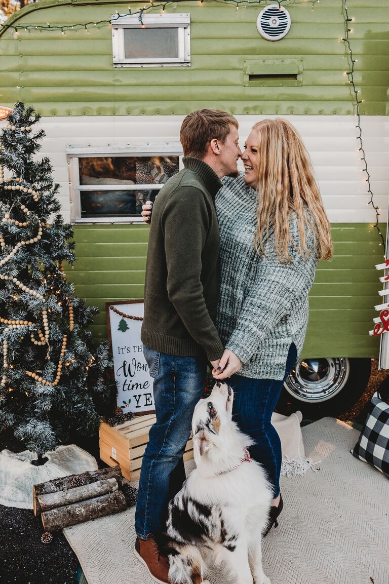 2021 Christmas photos with our lovely wedding photographers, Chelsea and Ben! 