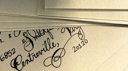 A to Z Calligraphy: Simple Script Placecards