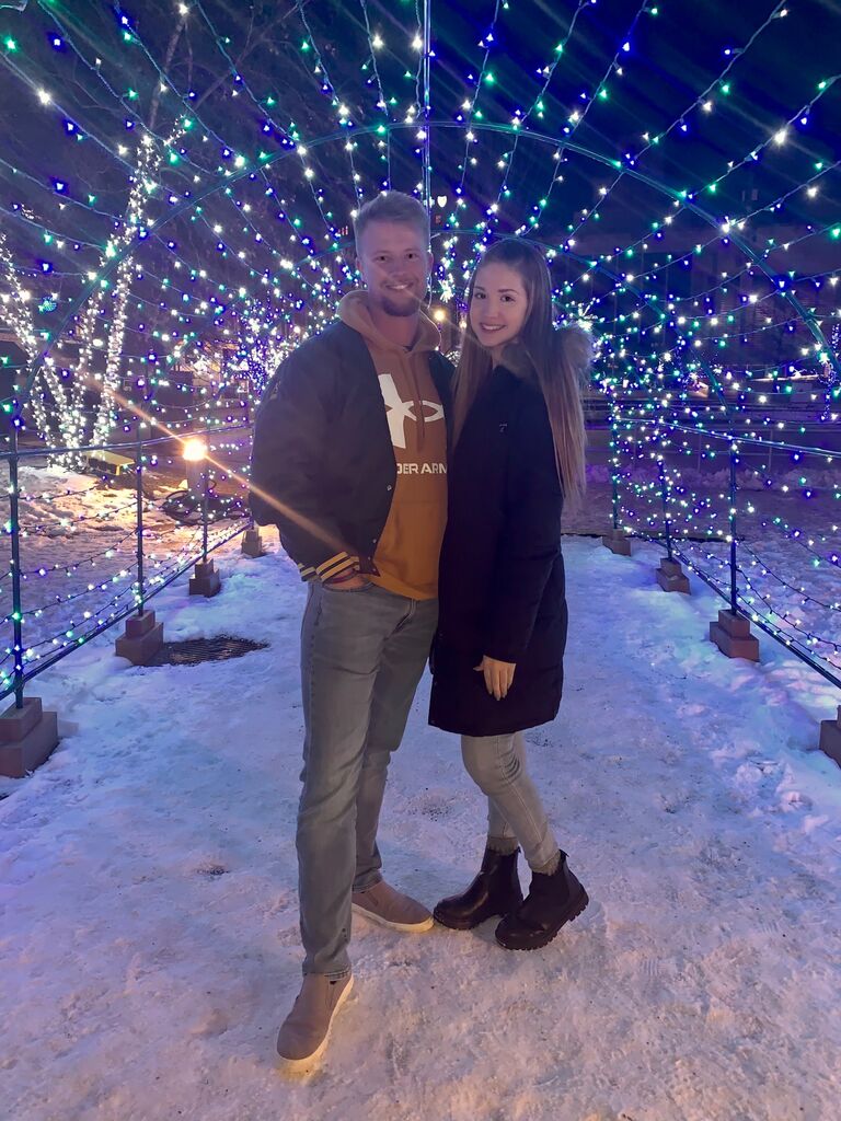 Our first photo together
