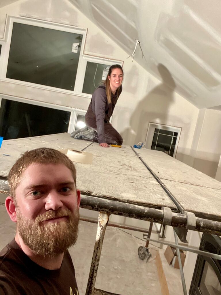 We learned a new  trade... meeting our electrical deadlines for the house.