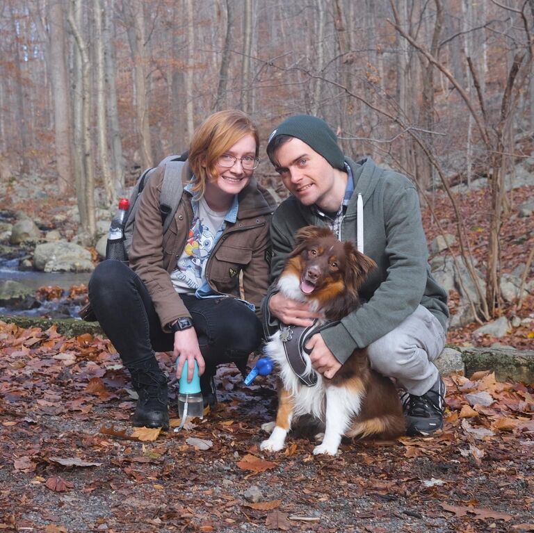We go on a lot of hikes with Dessie.