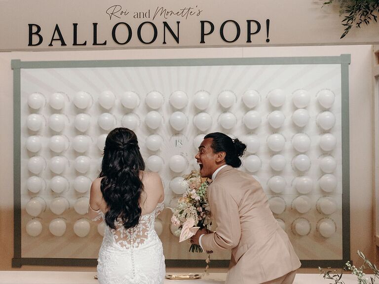 balloon pop year of surprises 2025 wedding trends