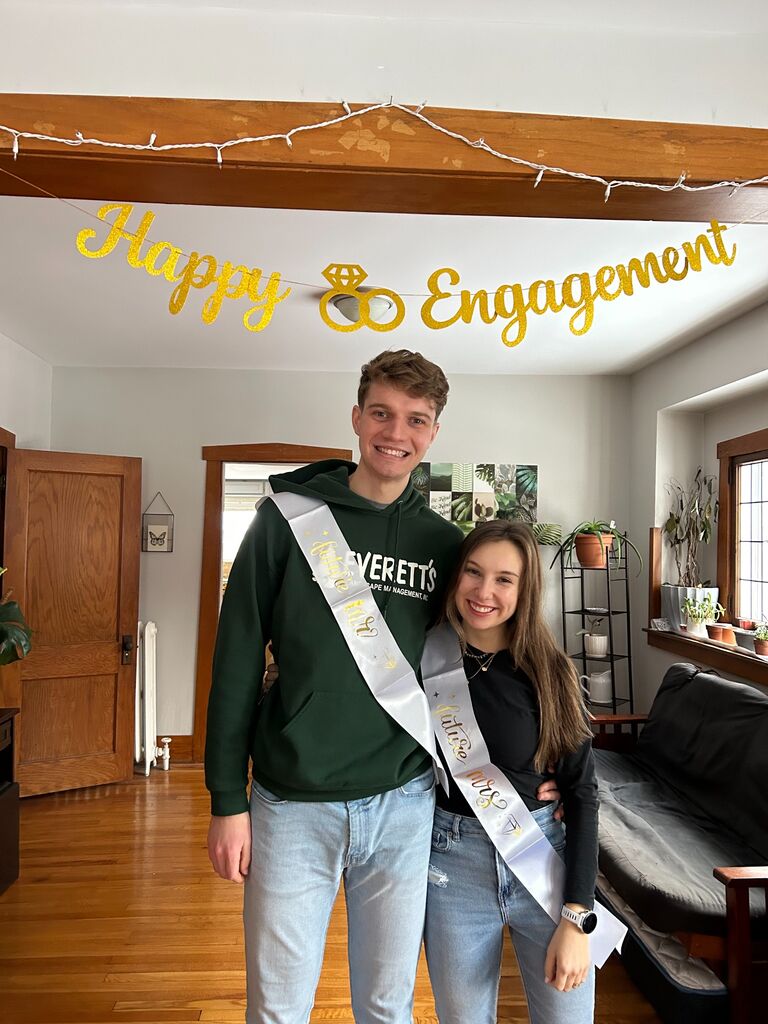 Our sweet friends Ellie and Naomi surprised us with the most thoughtful engagement party. We are SO blessed!