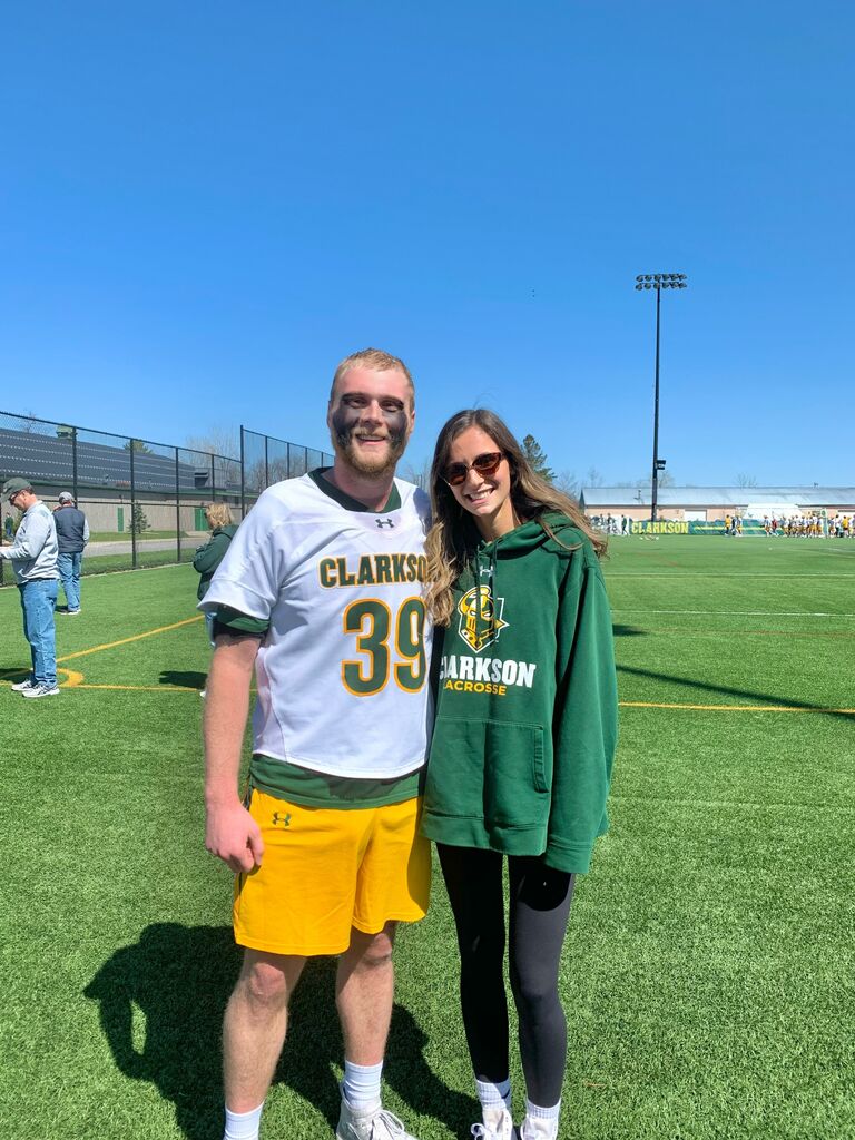 Connor's senior lacrosse day at Clarkson!