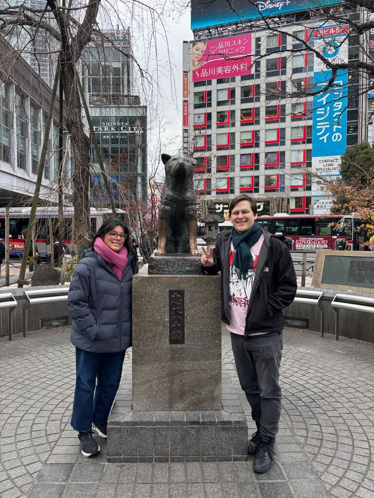 In Shibuya with the wifey