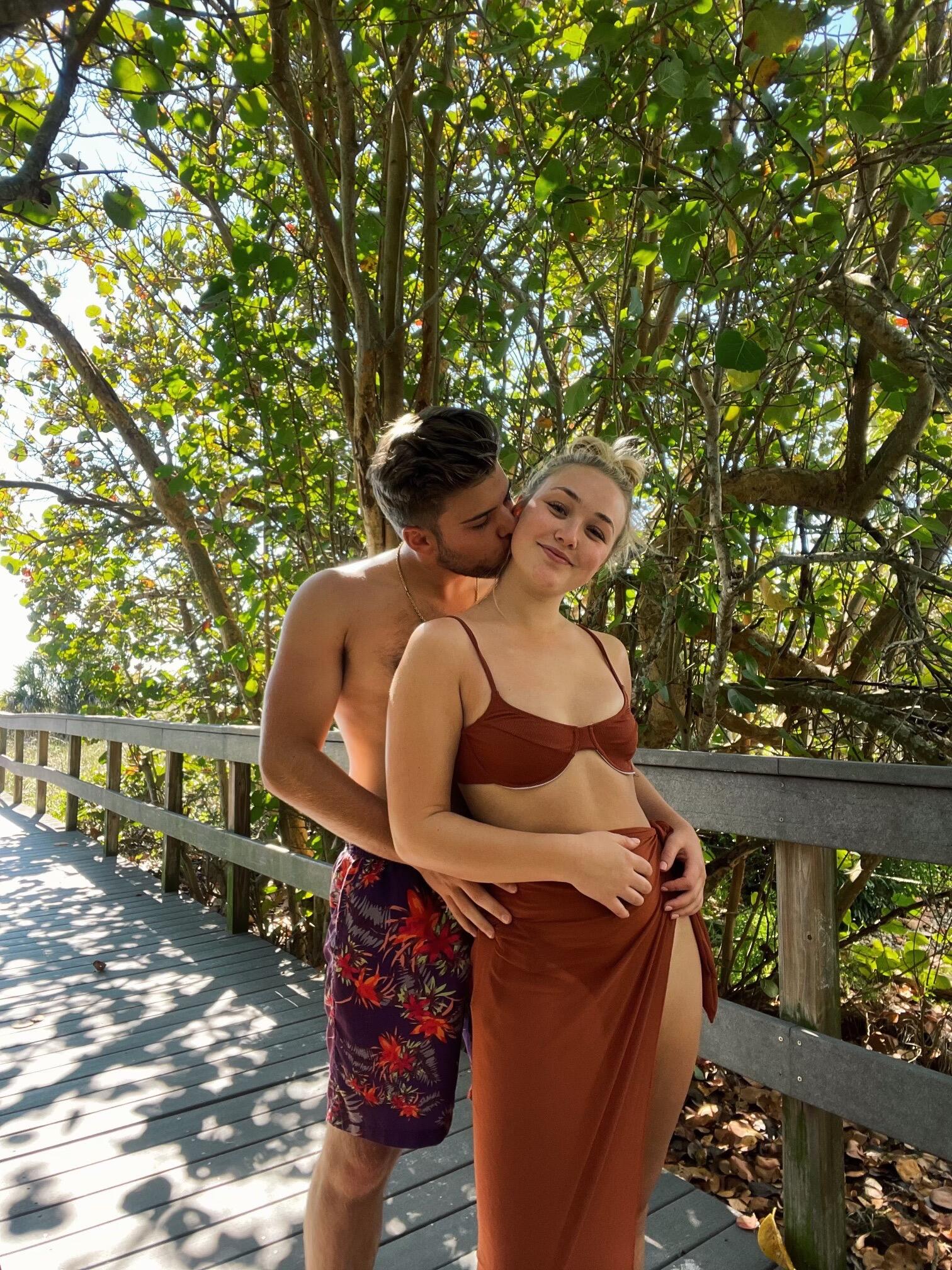 The day we made it official in Treasure Island, Florida. Still unsure on who asked who. 