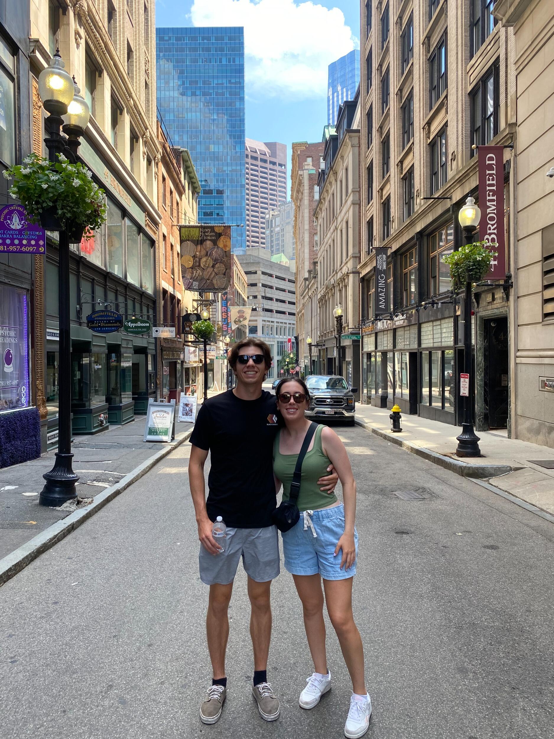 Exploring different cities together while Garek caddied for Emilee during the 2024 Epson Tour season. 