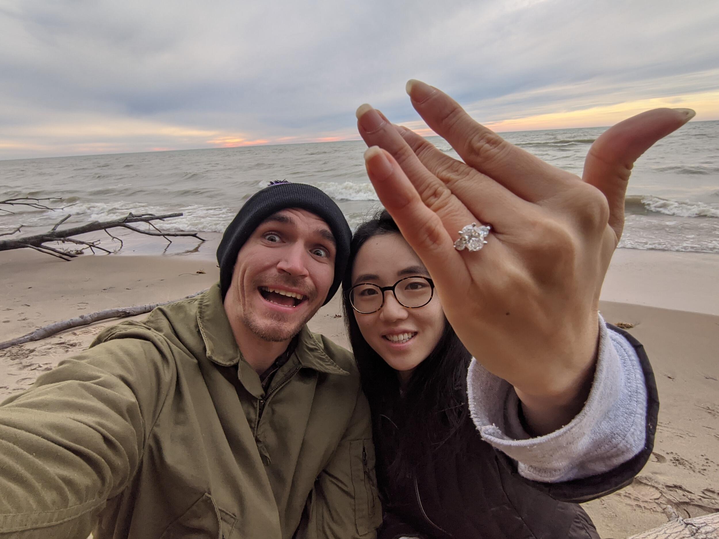 Post Engagement trip around Lake Michigan