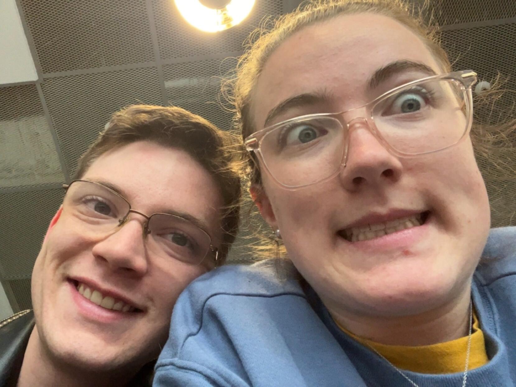 In the airport at Frankfurt, Germany going through security 