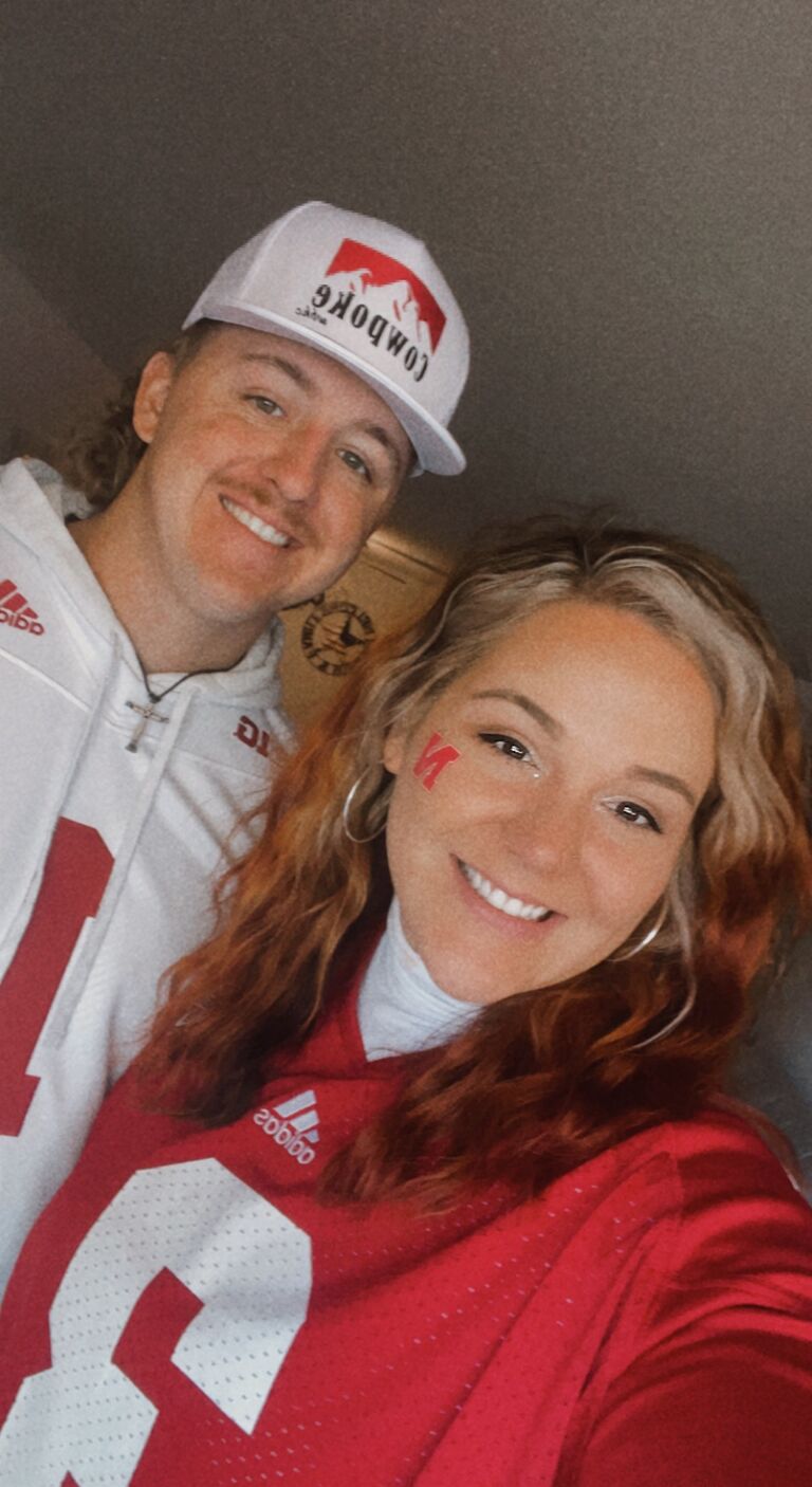 First Husker Football game. It's our new addiction.
