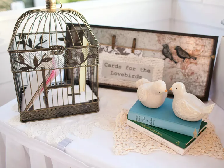 Birdcage Wedding Card Holder