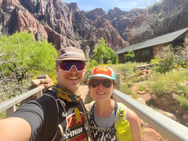 Grand Canyon Run!  Probably the most sore we've ever been...  Rim to river to rim!