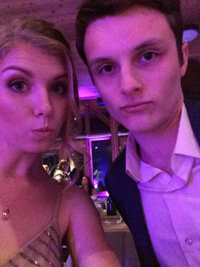 Samantha and Tyler attending their first wedding together in New Braunfels (Congratulations, Blaire and Jeff).