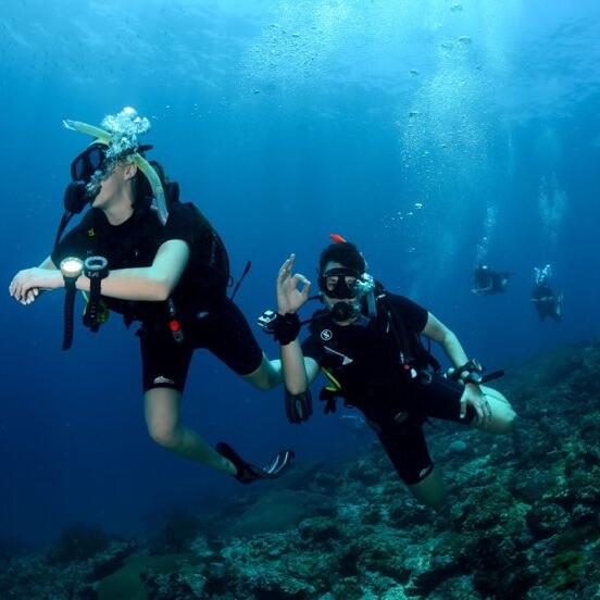 We became certified divers on our second overseas adventure together in Thailand.