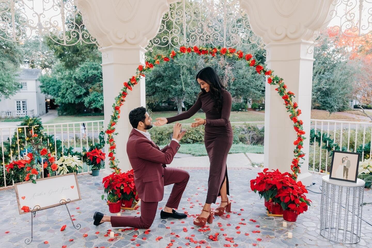 The day we got engaged!! It was the most perfect night, filled with so much love! Ganesh had both of our families and friends surprise me at this beautiful park here in Dallas, and he got down on one knee and asked me to marry him, and once again, the easiest yes of my life!