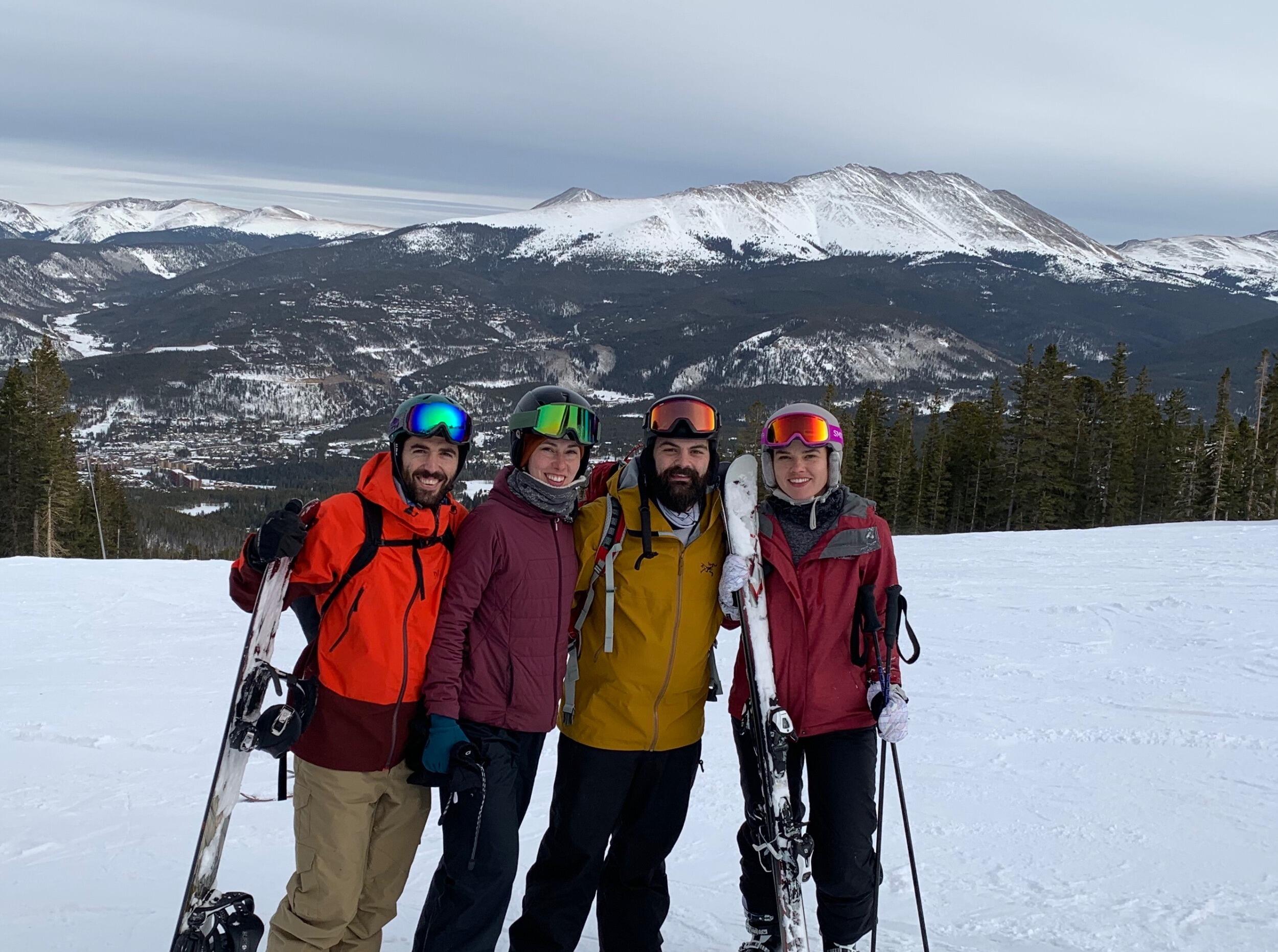 We love to ski/snowboard together. Last year we celebrated Brendan's birthday with a Scanlan family trip to Colorado.