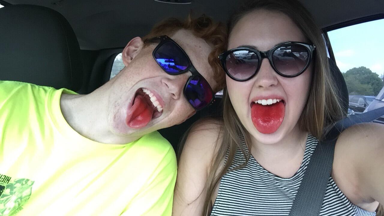 First concert together!! Nickleback at Jones County Fair!! Front row the whole time and got caught in a horrible storm on the way home. Jace missed curfew.... by a lot! Worth it! 