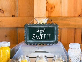 wooden black board