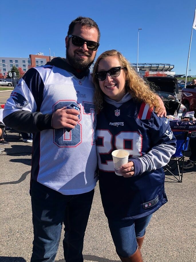 Ashly's first Patriots game