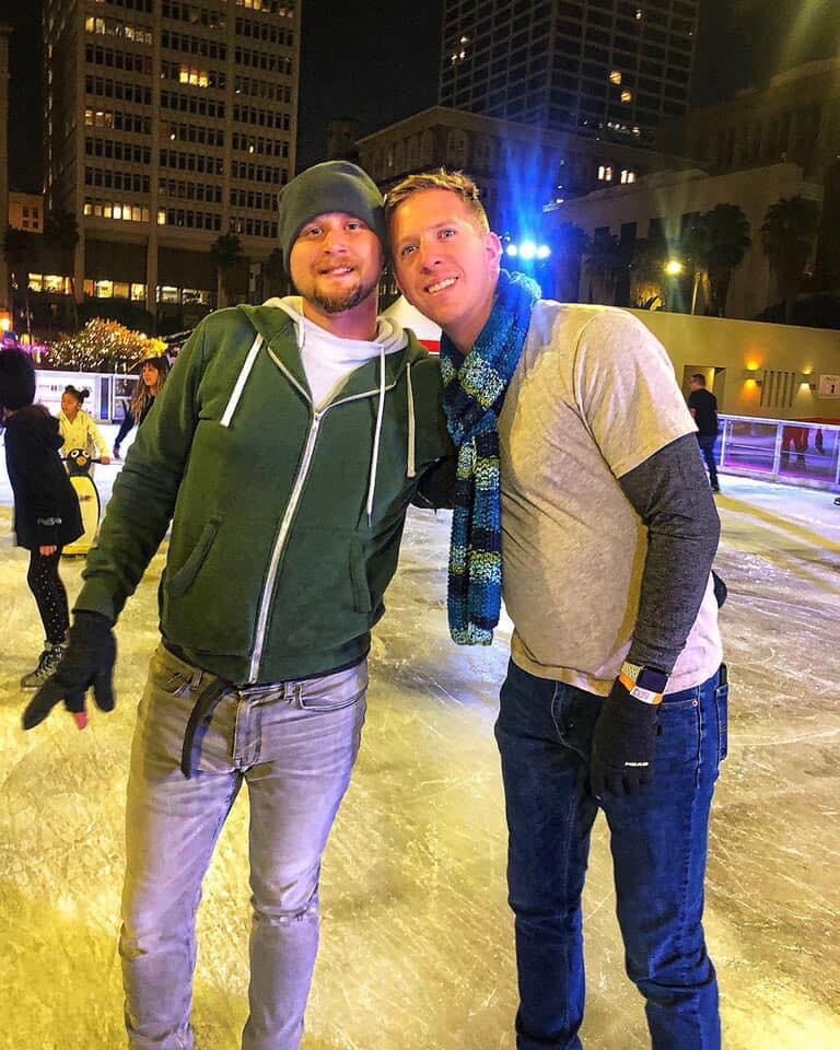 Ice Skating in Downtown Los Angeles.