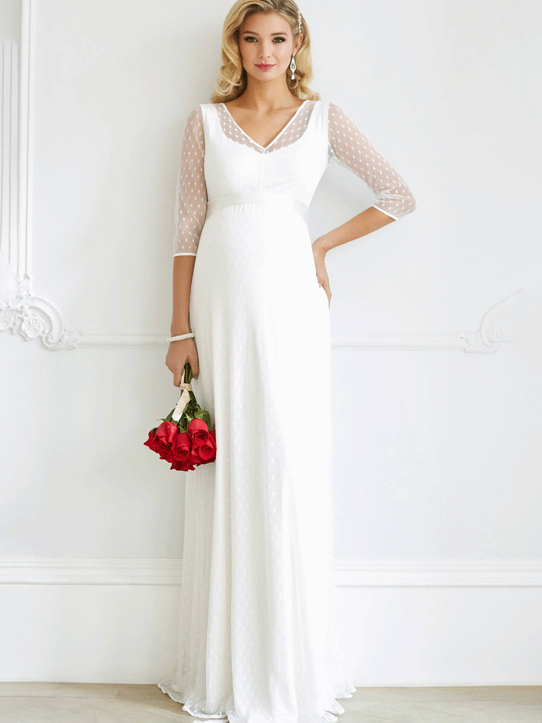 20 Maternity Wedding Dresses to Show Off or Conceal Your Bump