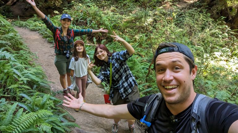 First family vaca to the Redwood National Forest in California 