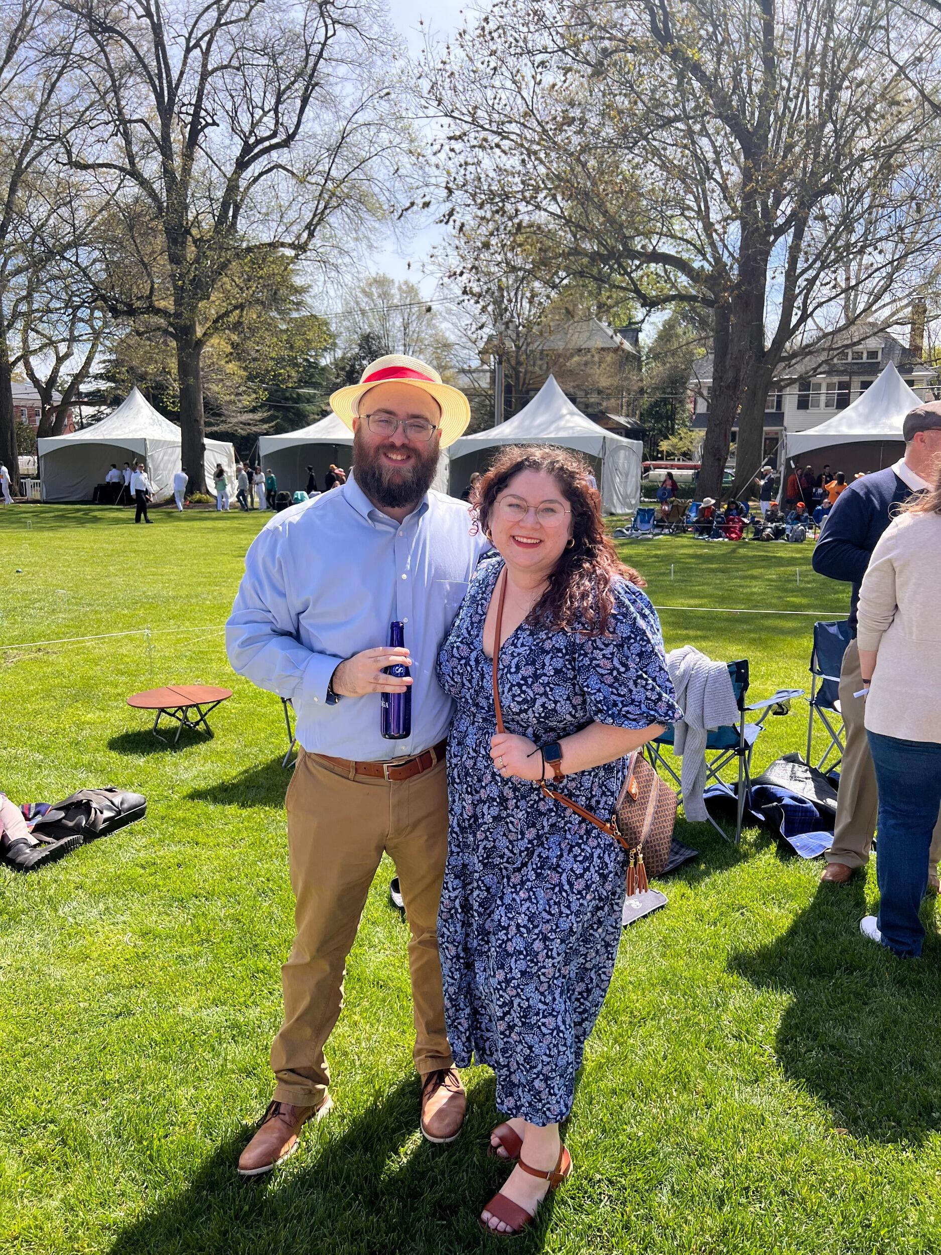 This was Lisette and Francis' first trip together. They went to Annapolis, Maryland to visit Francis' alma mater. There, they watched croquet, danced on the lawn, and enjoyed some good Maryland seafood. 