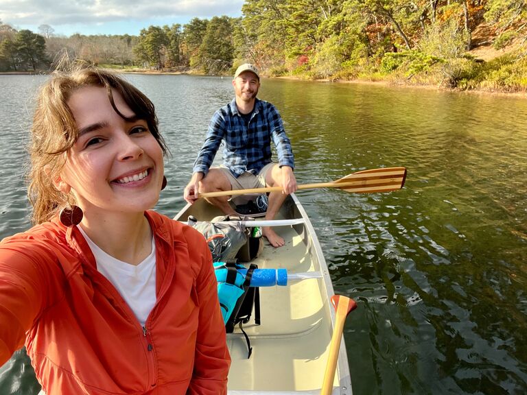 Out for a paddle on the Ruth Marie.