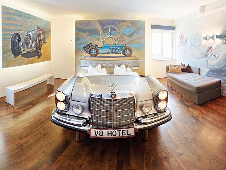 car bed in german hotel 