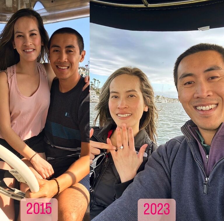 Brian proposed in Newport at Lido Isle!