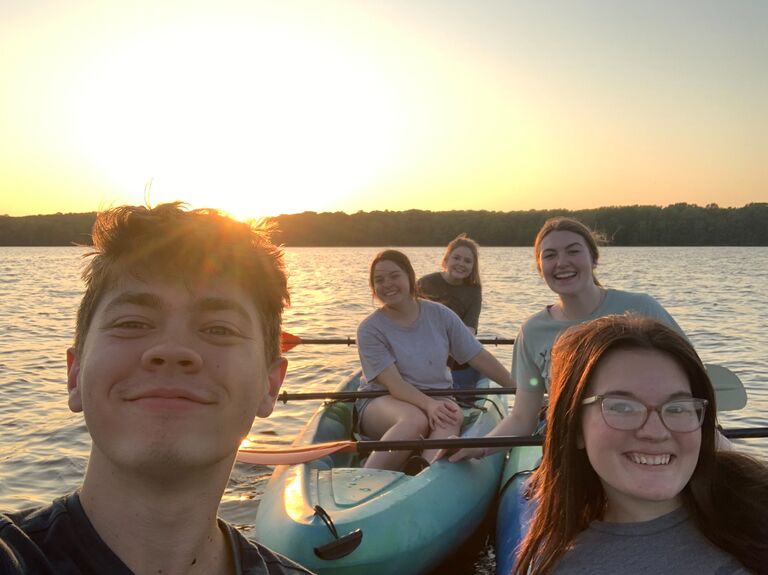 Grant and Delaney with their Freshman Family Group!