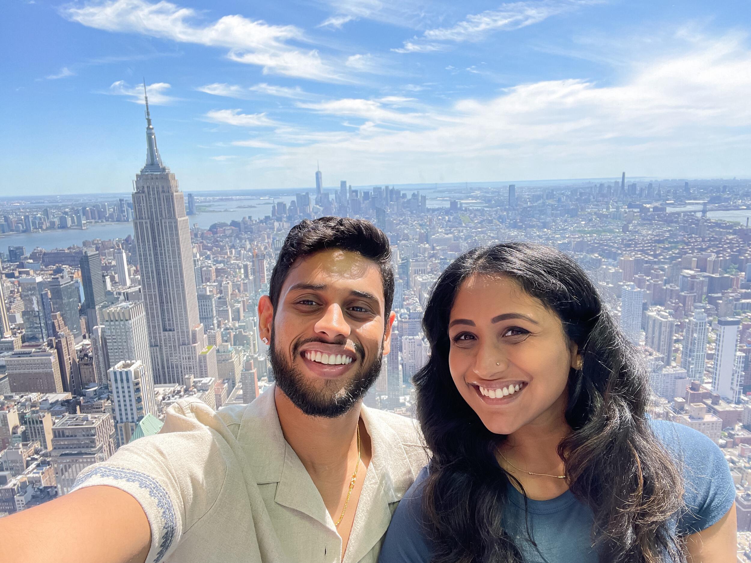 Our first time in NYC, Ganesh and I love traveling, and will take any opportunity to explore the world and all its great eats