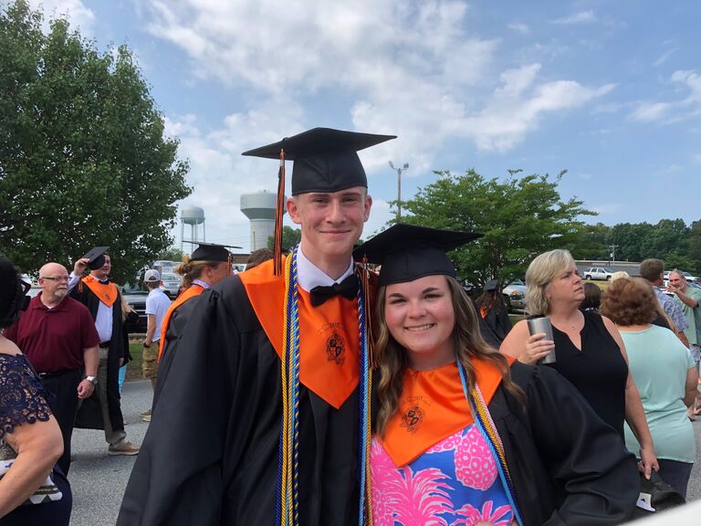 High school graduation with college starting soon