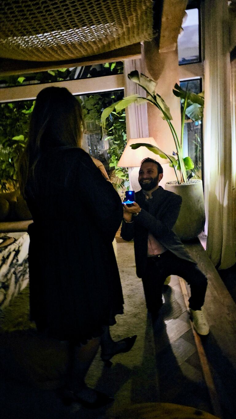 A LOVE SET IN STONE ....  

And here comes the question that changed everything and of course the answer was YES!
