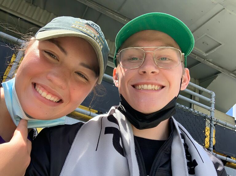 Brett convinces Sam to enjoy Crew Soccer
