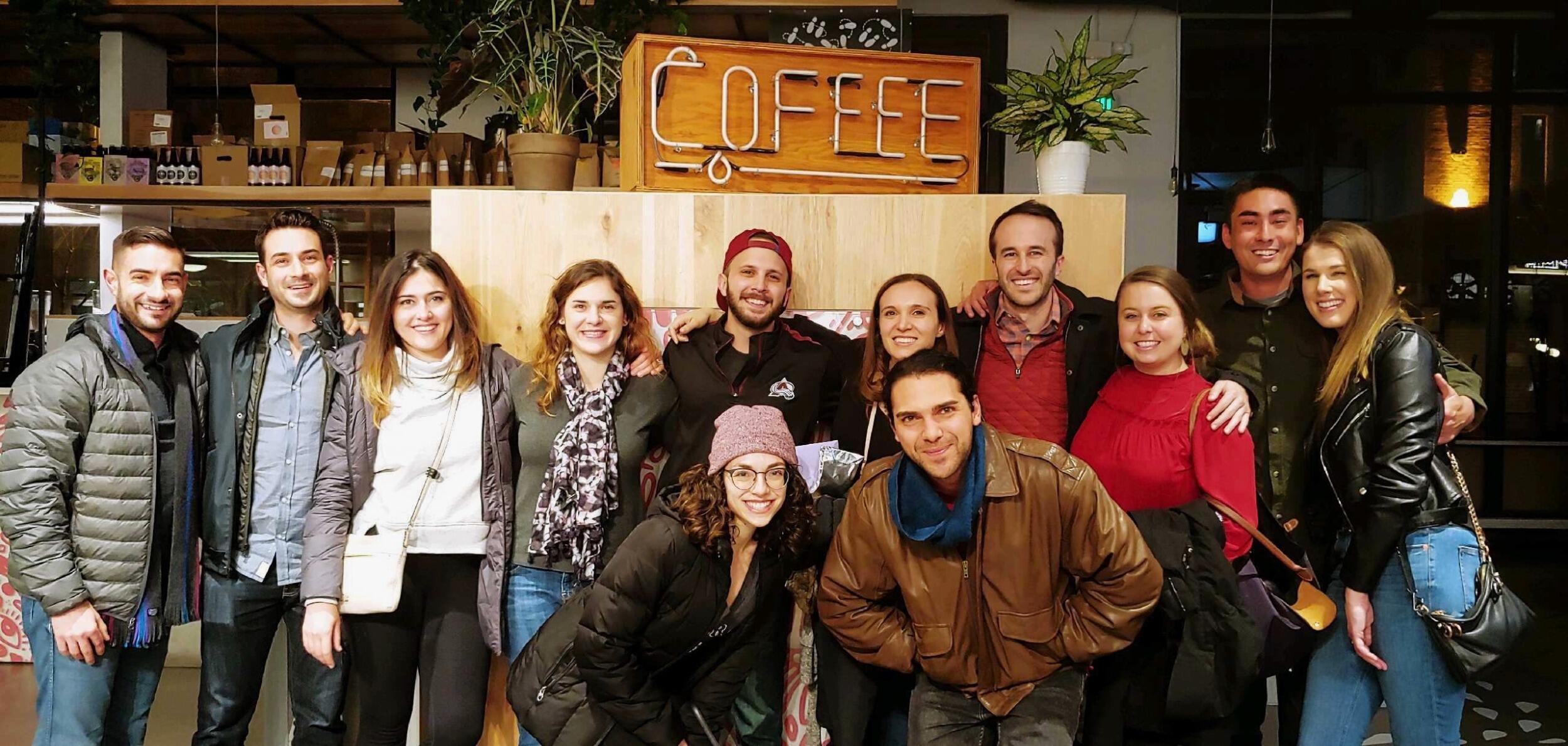 Celebrating Carly's 29th birthday in the middle of a blizzard