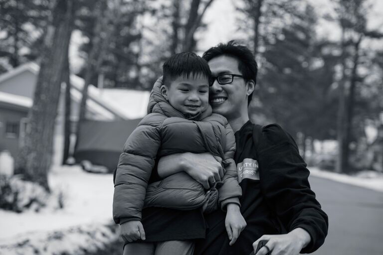 First photo of me taken by her. I felt some butterflies in my stomach knowing she's focusing on me behind that camera lens. Thanks Caleb (the boy in the photograph) for letting me hide my shyness.
