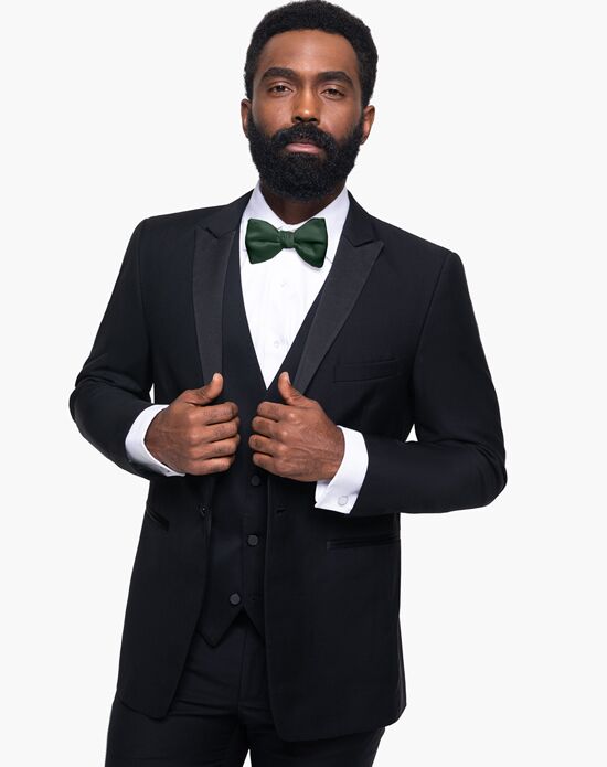 Black Notch Lapel Tux, Black by Vera Wang