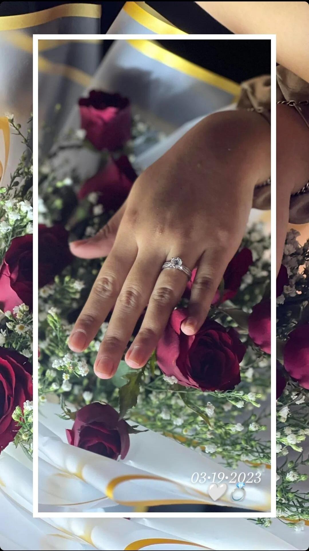 When he asked "Will you?" And she said "Yes" —